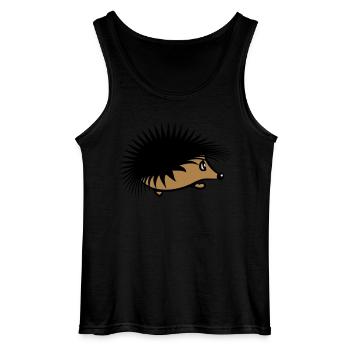 Igel Natur süss - Gildan Männer Tank Top - Schwarz - Vorne - AI Model Male 185 dark (185cm)