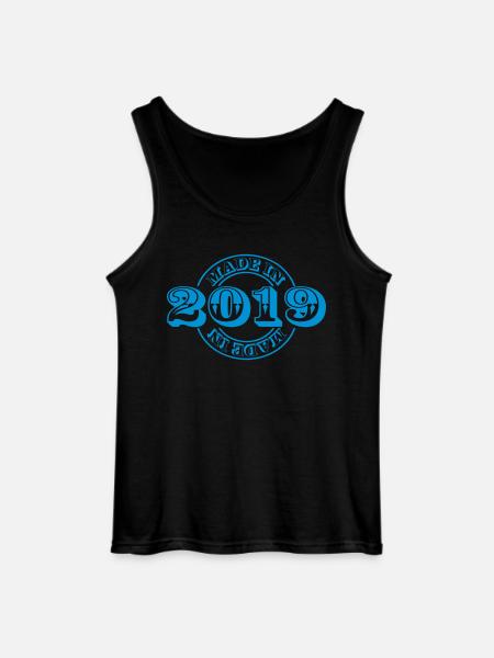 made in 2019 m1k2 - Gildan Men’s Tank Top - black