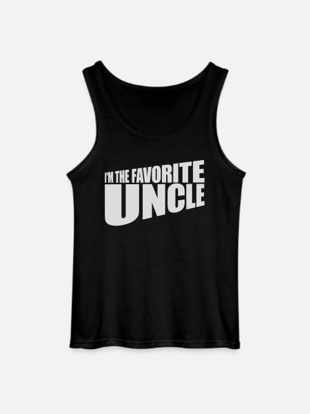 at The Favorite Uncle - Gildan Men’s Tank Top - black