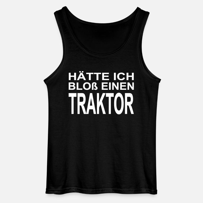 Traktor - Gildan Männer Tank Top - Schwarz