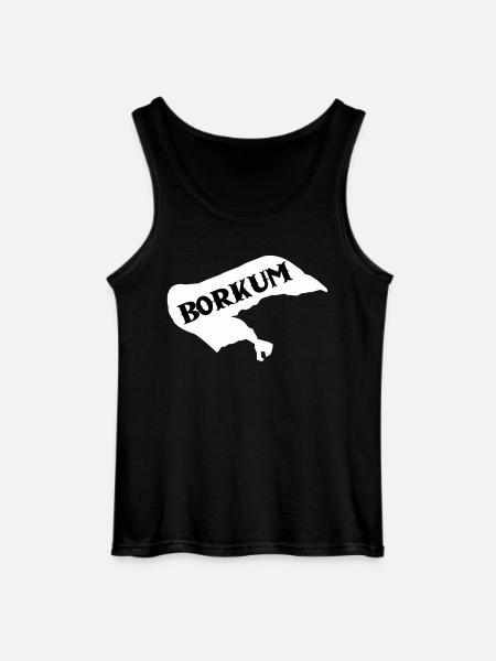 Borkum Island - Gildan Men’s Tank Top - black
