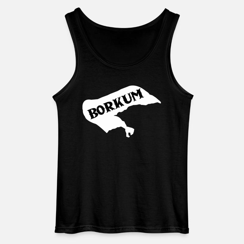 borkum insel - Gildan Männer Tank Top - Schwarz