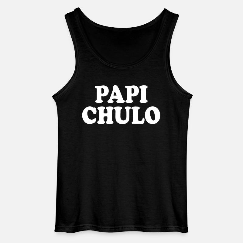 Papi chulo - Gildan Men’s Tank Top - black