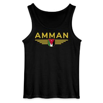 Jordan Amman Fan Outfit T-Shirt Design Gift - Débardeur Gildan Homme - noir - Devant - AI Model Male 185 dark (185cm)