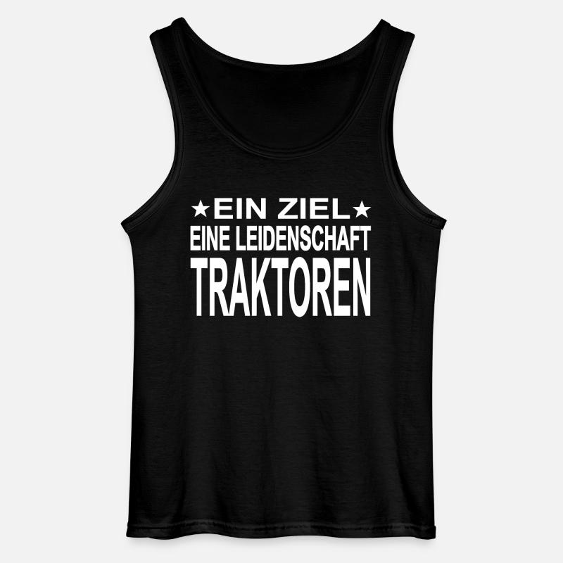 Traktor - Gildan Männer Tank Top - Schwarz