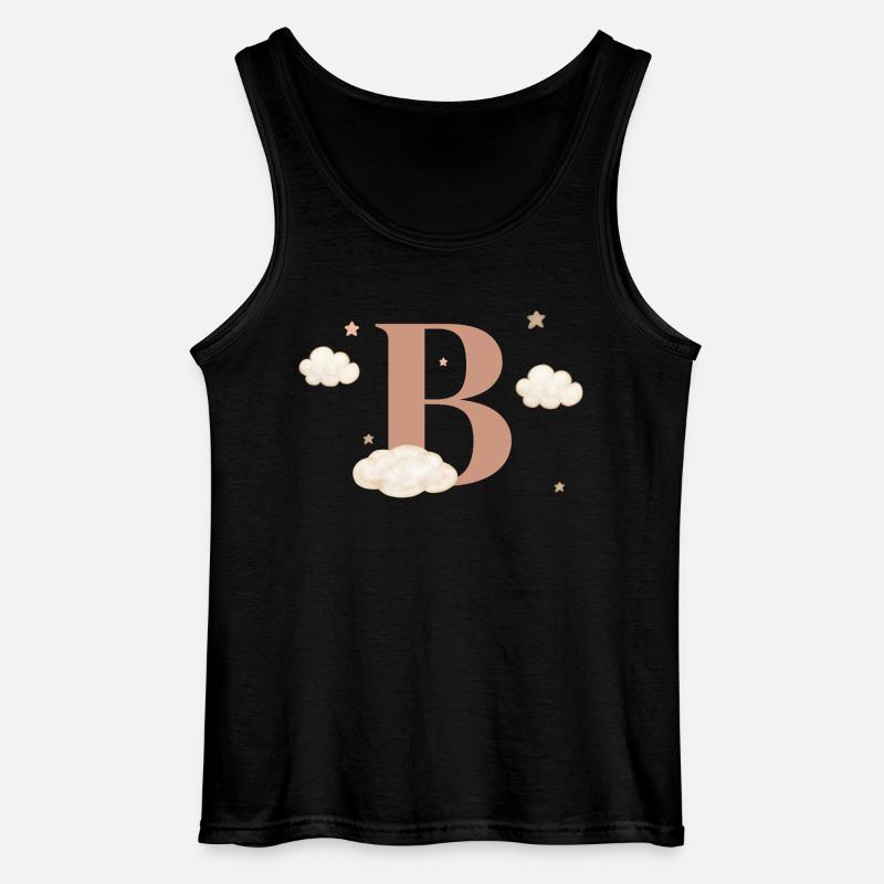 Buchstabe b bewölkt Sterne - Gildan Männer Tank Top - Schwarz