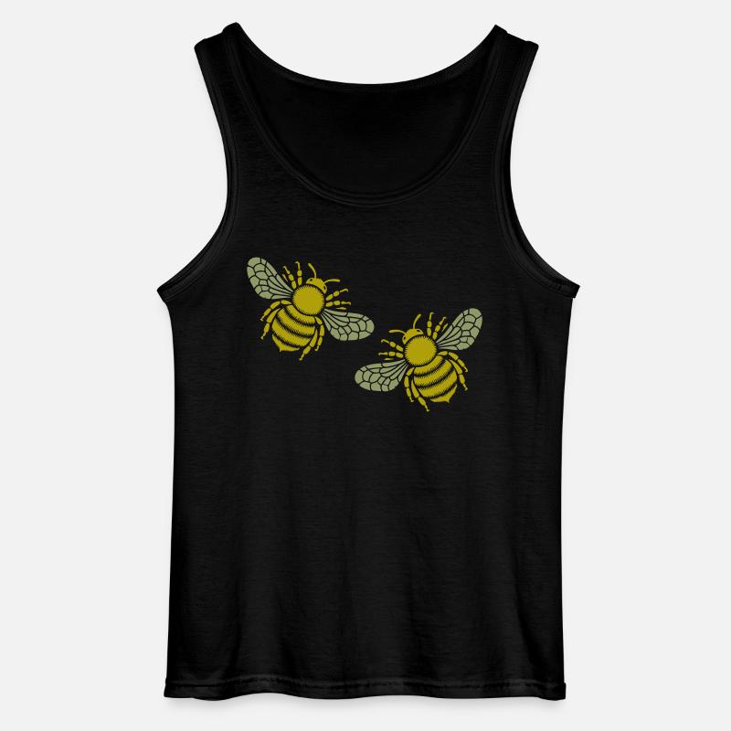 biene 2 - Gildan Männer Tank Top - Schwarz