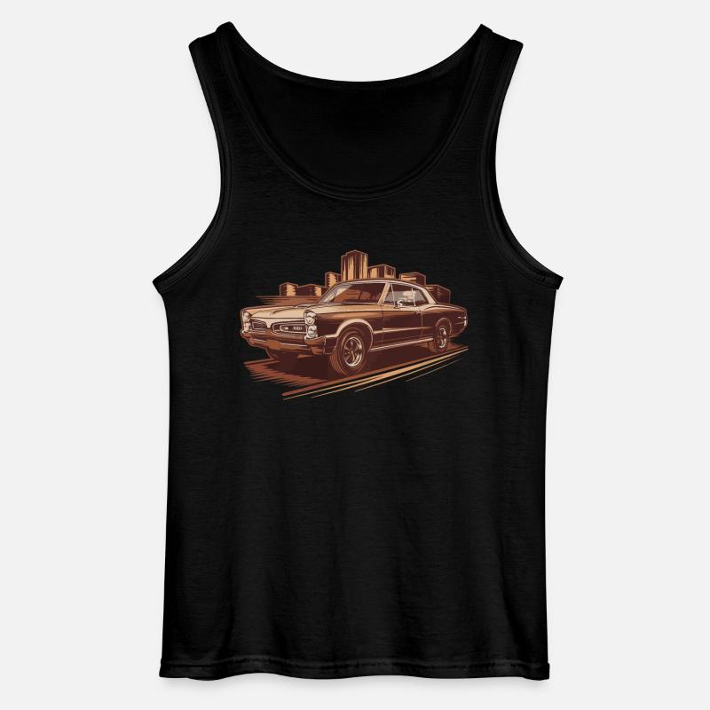 1966 GTO Oldtimer Altes Auto - Gildan Männer Tank Top - Schwarz