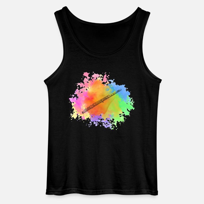 Flötist Querflöte - Gildan Männer Tank Top - Schwarz