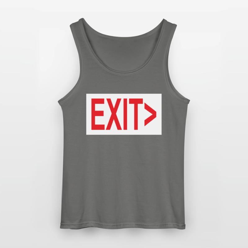Exit / Exit / Emergency Exit Gildan Men’s Tank Top