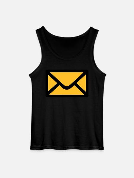Letter envelope - Gildan Men’s Tank Top - black
