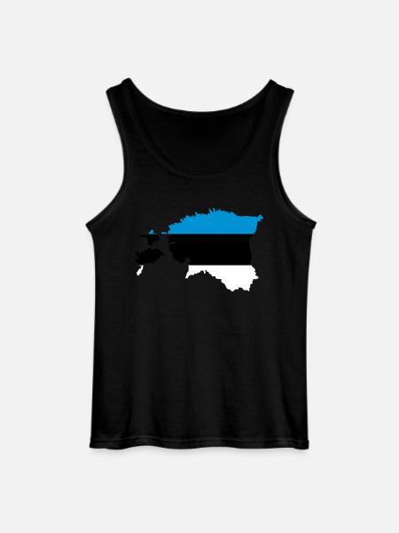 Estland - Gildan Männer Tank Top - Schwarz