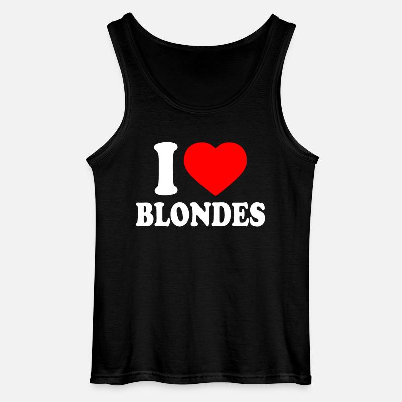 I love blondes - Gildan Männer Tank Top - Schwarz