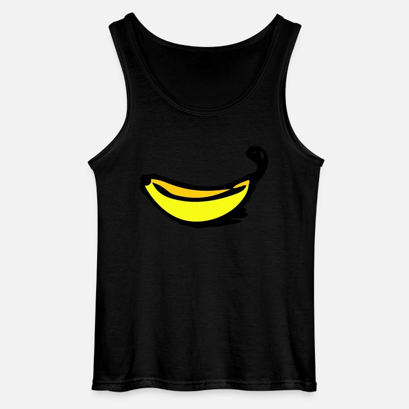 Banane - Gildan Männer Tank Top - Schwarz