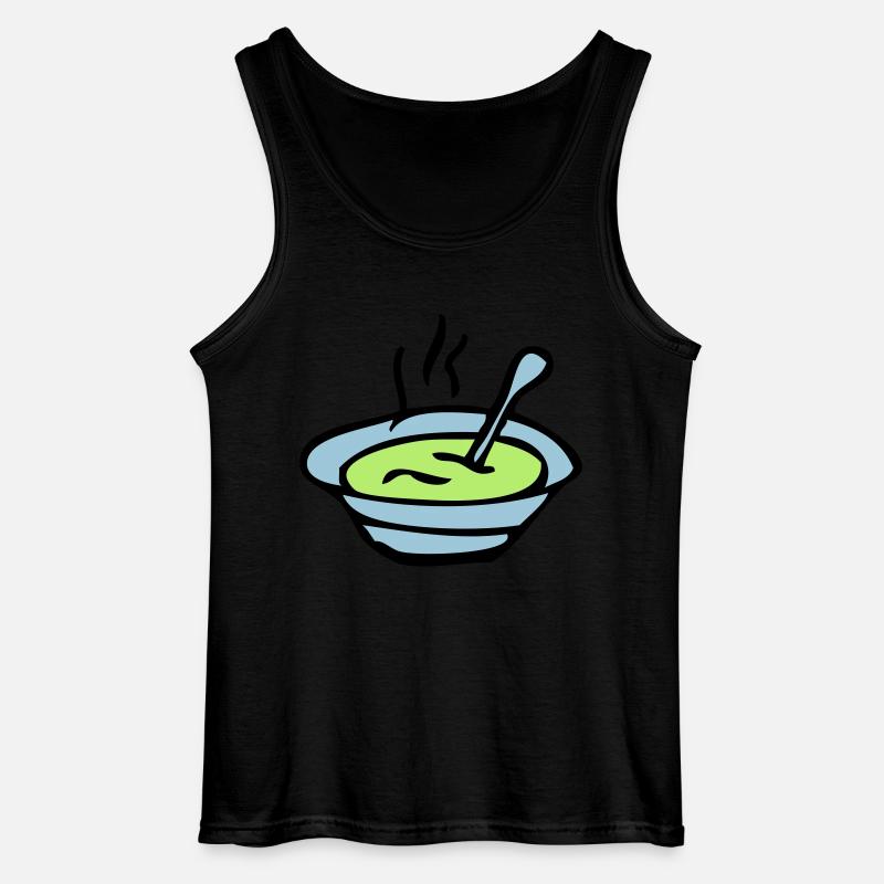 Suppenschüssel Platte - Gildan Männer Tank Top - Schwarz