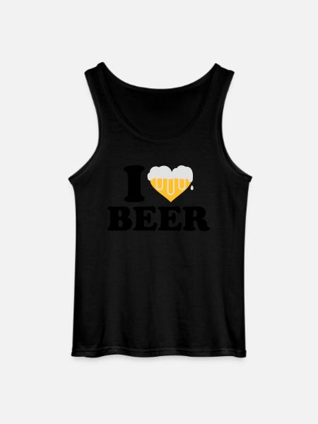 I love beer - Gildan Men’s Tank Top - black