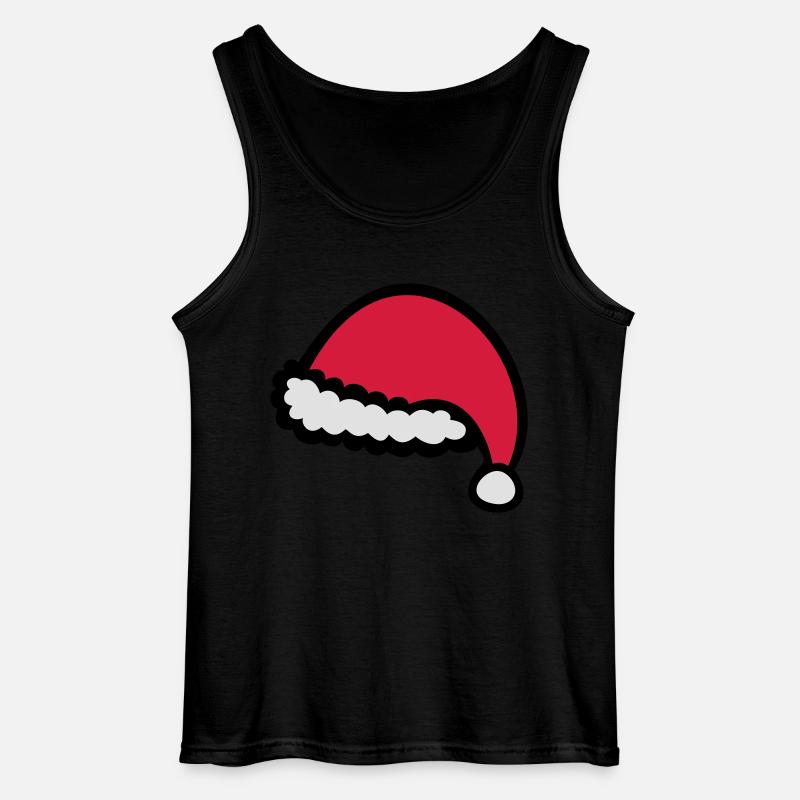 Christmas hat - Gildan Männer Tank Top - Schwarz