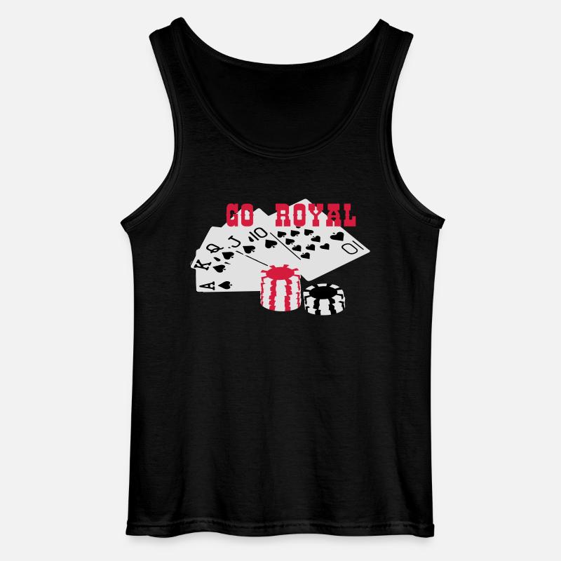 Royal Flush GO ROYAL - Gildan Männer Tank Top - Schwarz