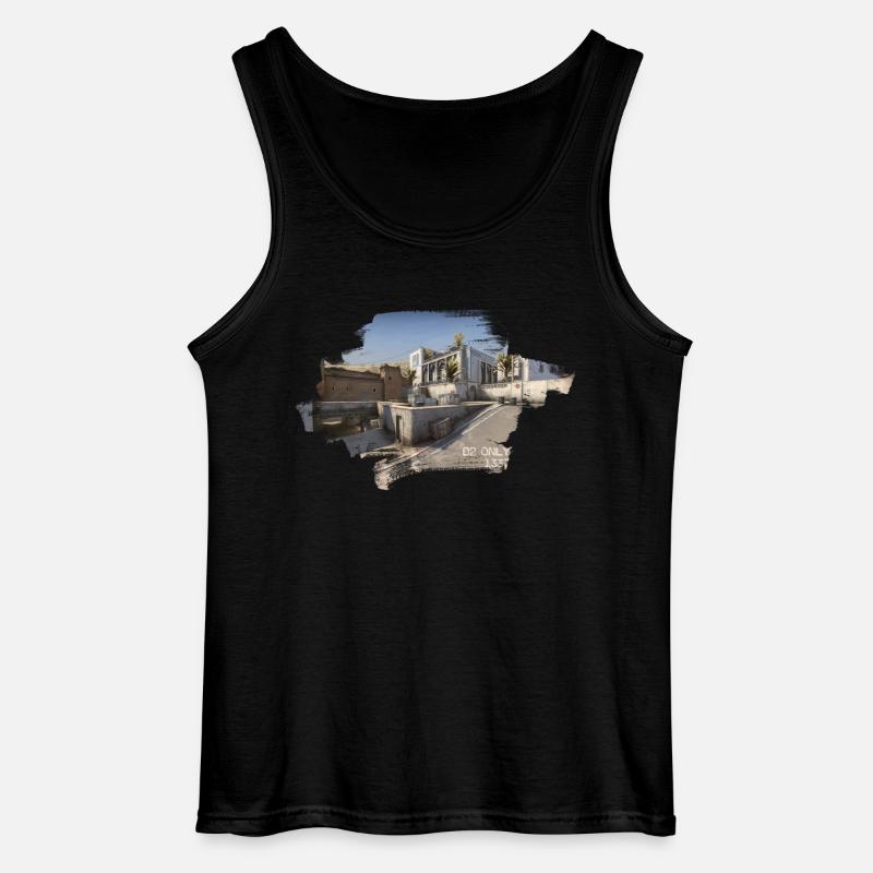 DUST2 ONLY - Gildan Männer Tank Top - Schwarz