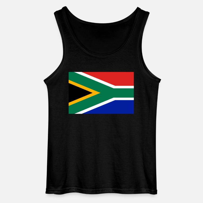 Südafrika Flagge - Gildan Männer Tank Top - Schwarz