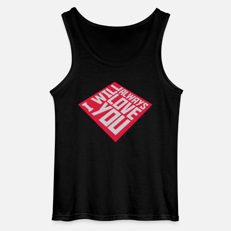 I will always love - Gildan Männer Tank Top - Schwarz