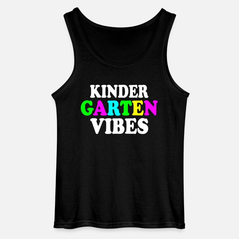 kindergarten vibes - Gildan Männer Tank Top - Schwarz