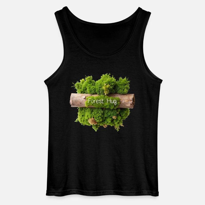 MOSS, FOREST HUG - Gildan Men’s Tank Top - black