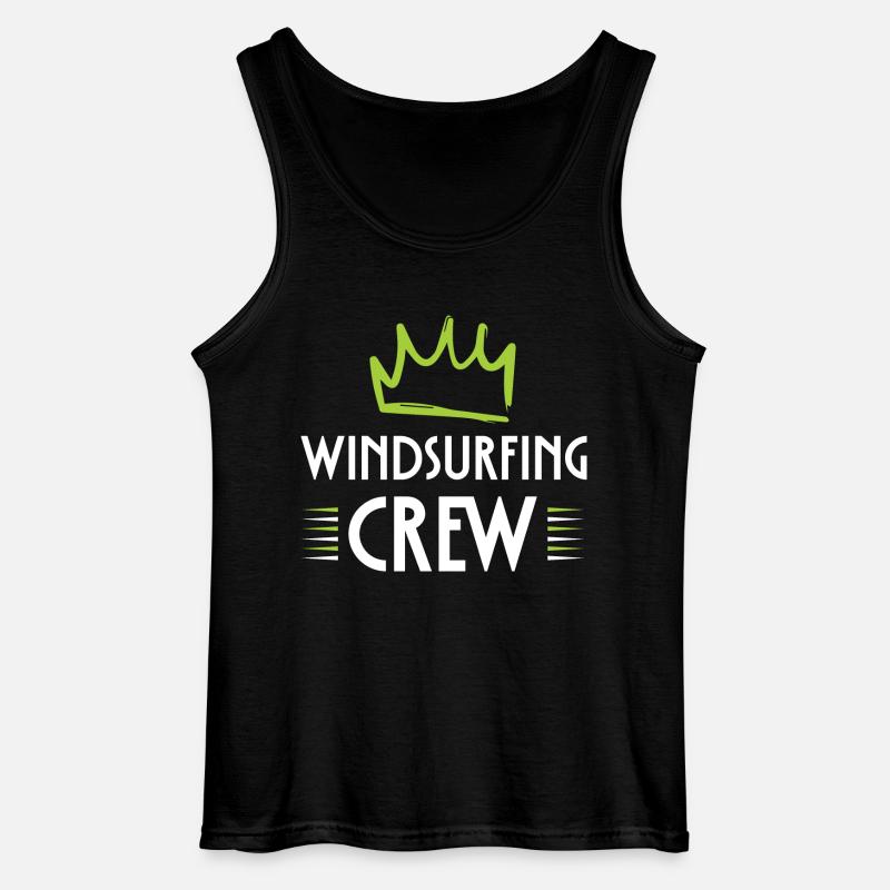 Windsurfing Crew - Gildan Männer Tank Top - Schwarz
