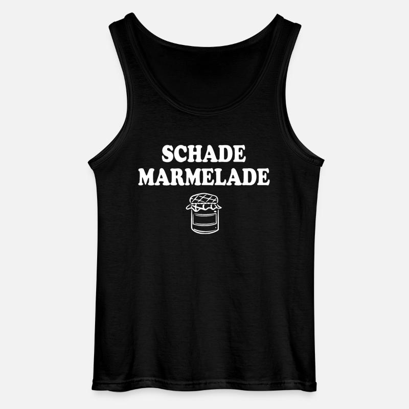 Schade Marmelade - Gildan Männer Tank Top - Schwarz