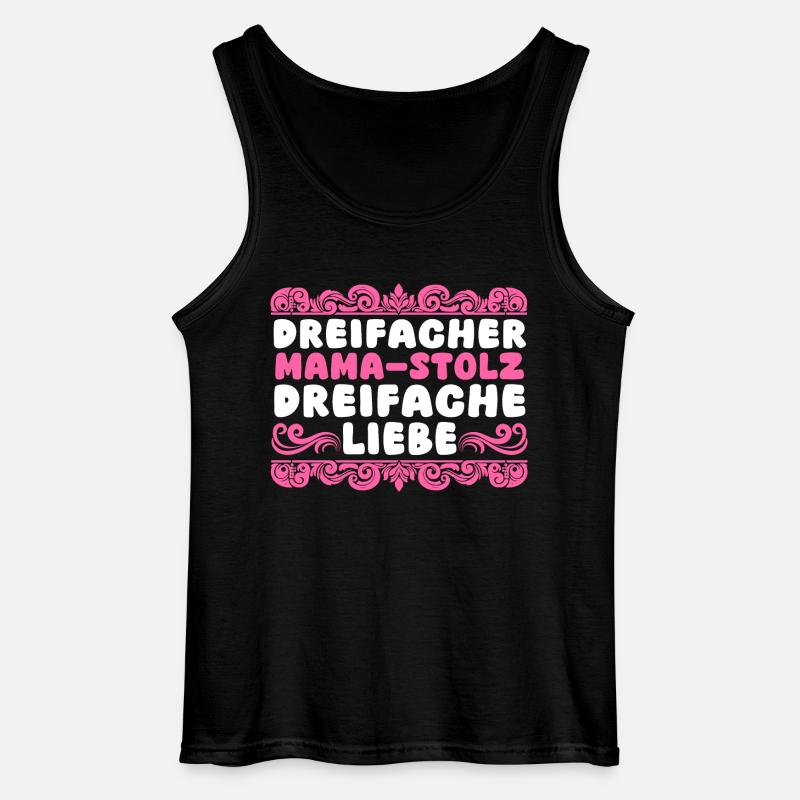 Mama Von 3 Kindern - Gildan Männer Tank Top - Schwarz