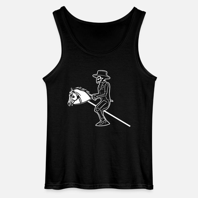 Steckenpferd Hobby Horsing - Gildan Männer Tank Top - Schwarz