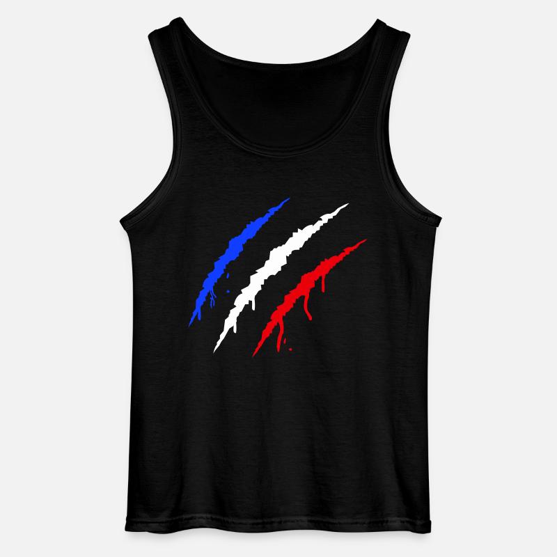 krallen frankreich - Gildan Männer Tank Top - Schwarz