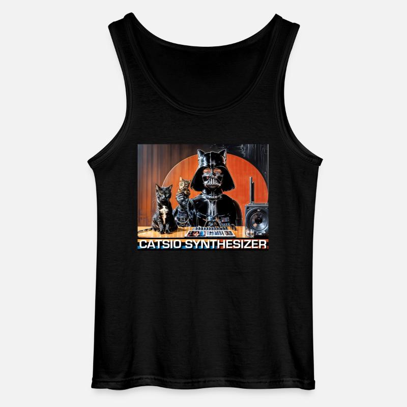 Catsio Synthesizer - Gildan Männer Tank Top - Schwarz