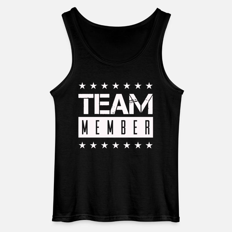team member - Gildan Männer Tank Top - Schwarz