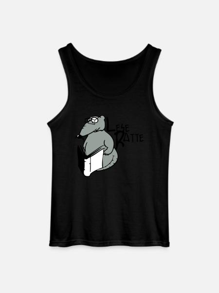 bookworm - Gildan Men’s Tank Top - black