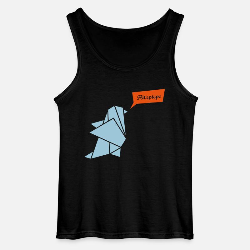 Pinguin Sprechblase - Gildan Männer Tank Top - Schwarz