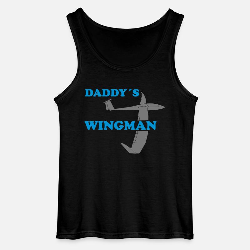 daddys wingman Geschenk - Gildan Männer Tank Top - Schwarz
