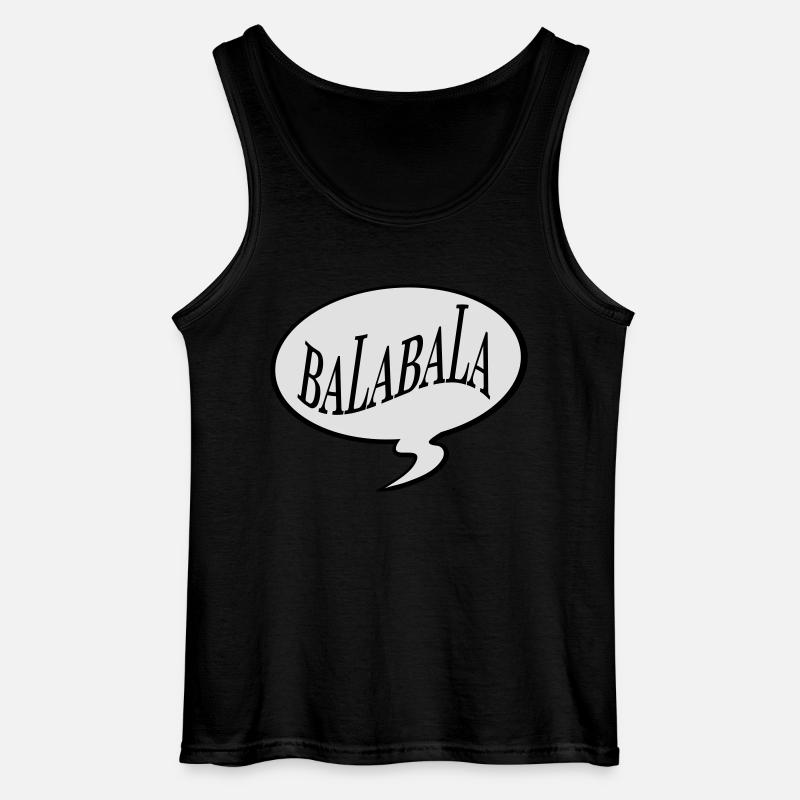 bla bla bla bala bala - Gildan Männer Tank Top - Schwarz