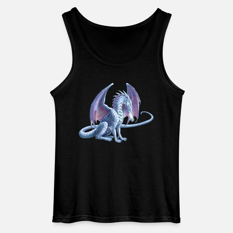 Eisdrache - Gildan Männer Tank Top - Schwarz