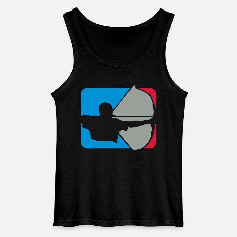 Bogenschießen Bogenschießen Logo bogenschieben - Gildan Männer Tank Top - Schwarz