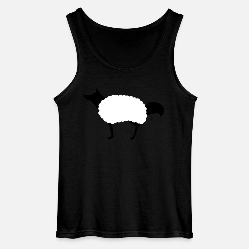 Wolf mit Schafspelz - Gildan Männer Tank Top - Schwarz