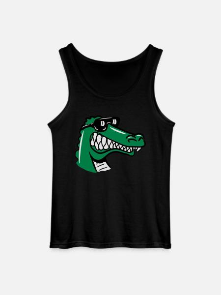 Crocodile fun funny - Gildan Men’s Tank Top - black