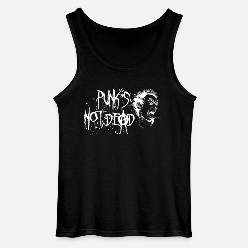 Punks not dead - Gildan Männer Tank Top - Schwarz