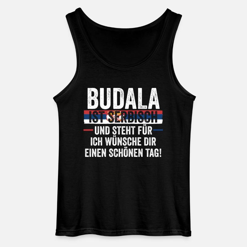 Serben Serbisch Serbien - Gildan Männer Tank Top - Schwarz