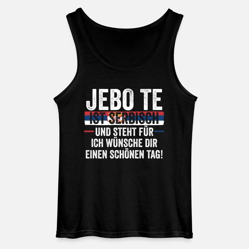 Serbe Serbe Serbie - Débardeur Gildan Homme - noir