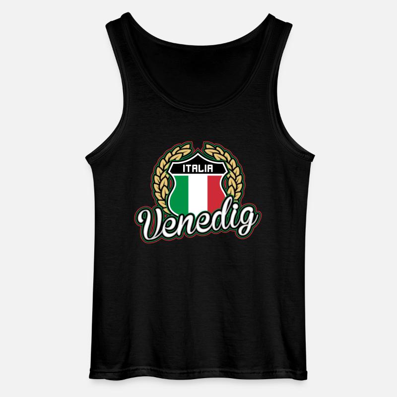 Venedig - Gildan Männer Tank Top - Schwarz
