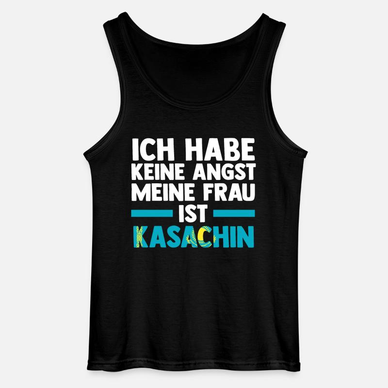 Kasachen Kasachstan - Gildan Männer Tank Top - Schwarz