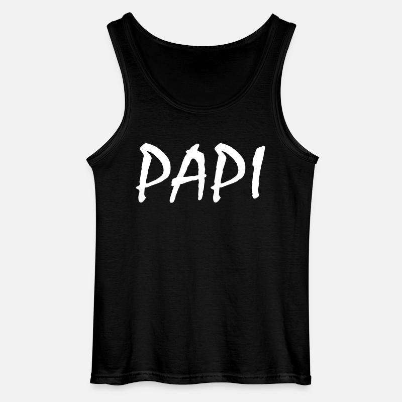 Papi - Canotta da uomo Gildan - nero