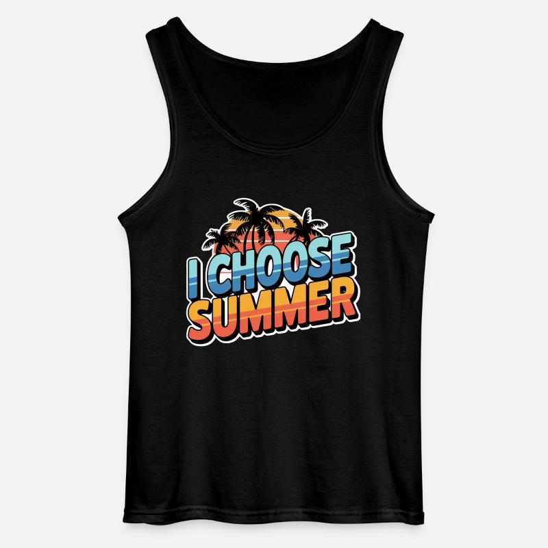 Wählen Sie den Sommer - Gildan Männer Tank Top - Schwarz
