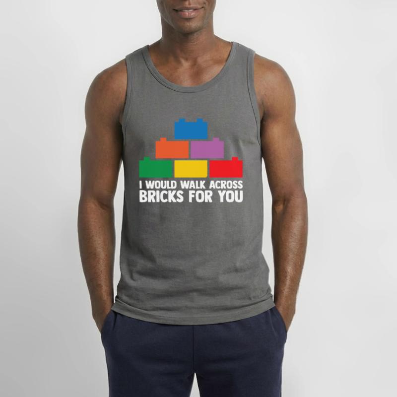 Brick Builder Brick Building Master Builder Gildan Men’s Tank Top